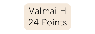 Valmai H 24 Points